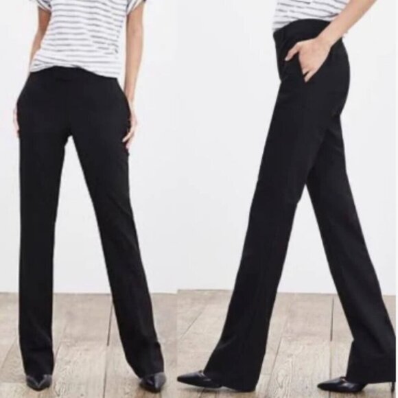 Banana Republic Women's The Martin Fit Sleek Black Trouser Size 8 - Picture 1 of 11